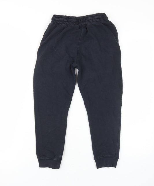 Next Boys Blue Jogger Trousers 8 Years Elastic Waist