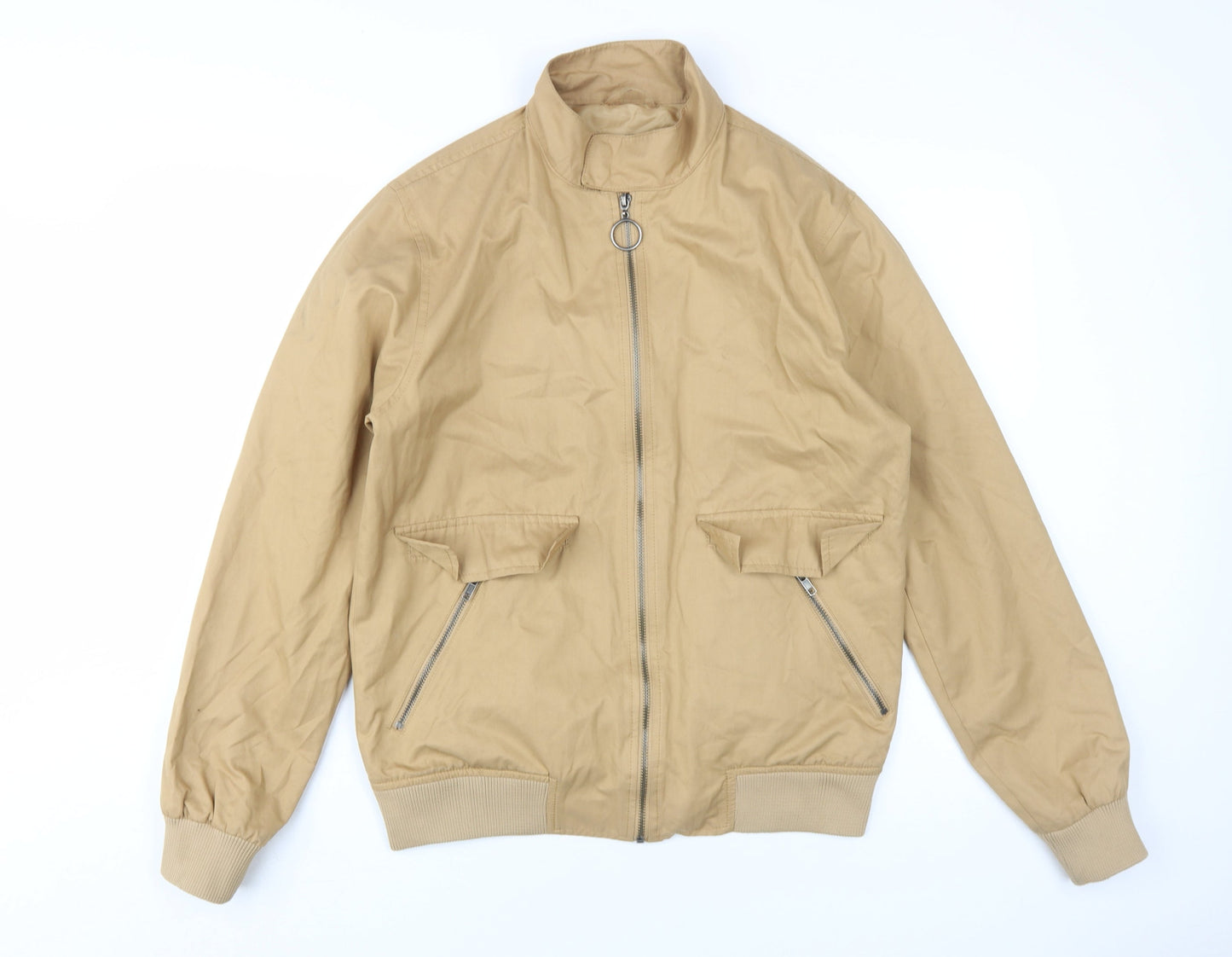 Topman Beige Men's Windbreaker Jacket Size M