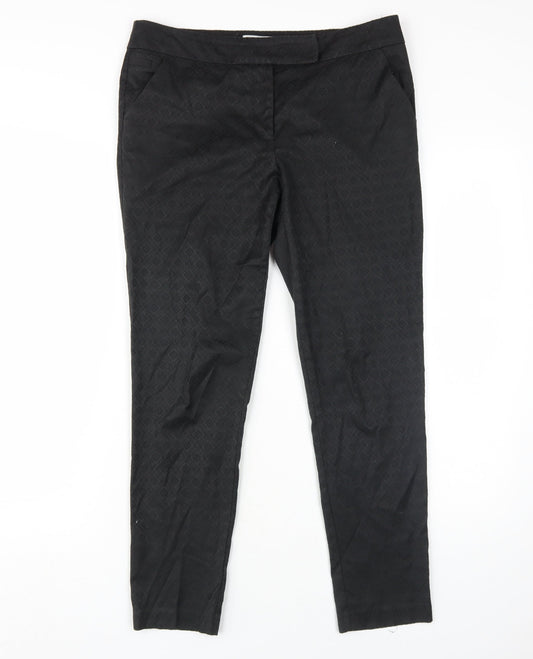Next Women's Black Straight Trousers Size 10