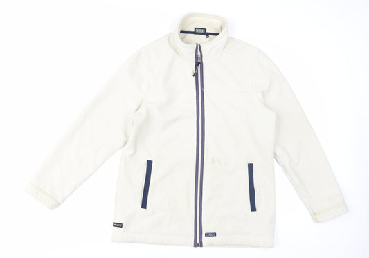 Aigle Men's White Jacket - Size 16, Casual Zip-Up