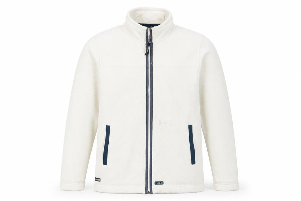 Aigle Womens White Jacket - Size 16, Casual Zip-Up