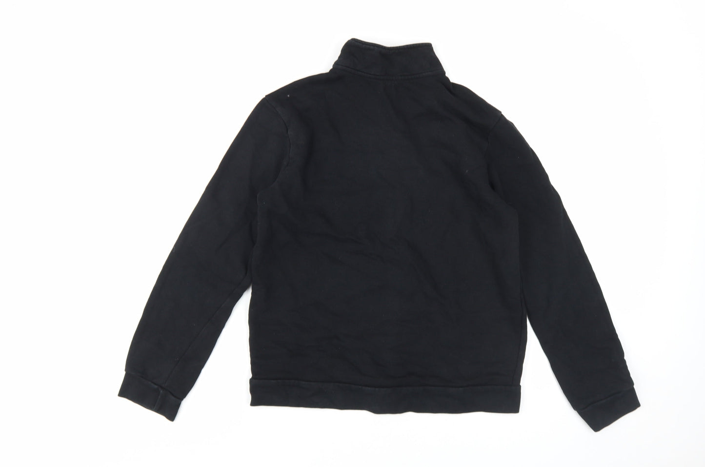 River Island Boys Black Henley Sweatshirt 13-14 Years