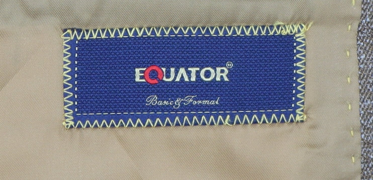 Equator Men's Brown Suit Waistcoat Size 40R