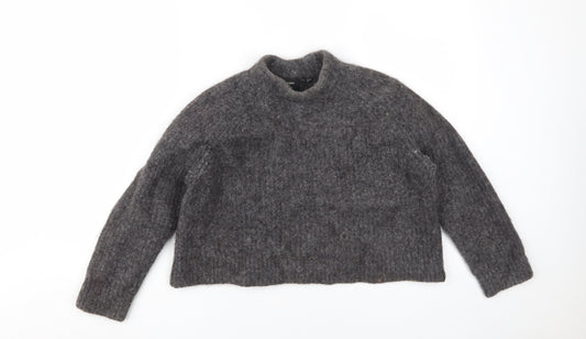 Superdry Women's Grey Alpaca Blend Jumper Size 10