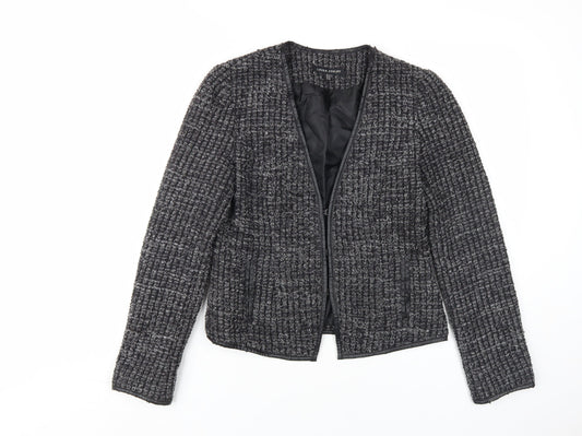 Laura Ashley Women’s Grey Tweed Button Jacket Size 10
