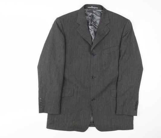 Blakes Men's Grey Striped Blazer, 42R