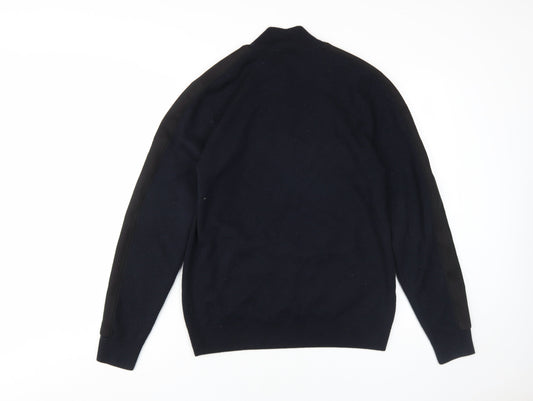 Fred Perry Men's Black Medium Pullover Jumper