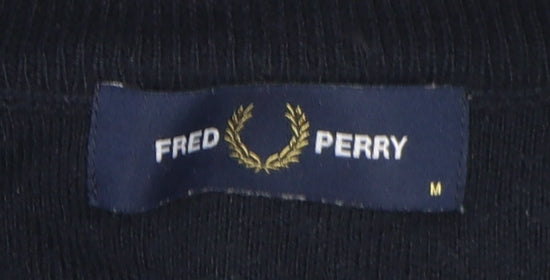 Fred Perry Men's Black Medium Pullover Jumper
