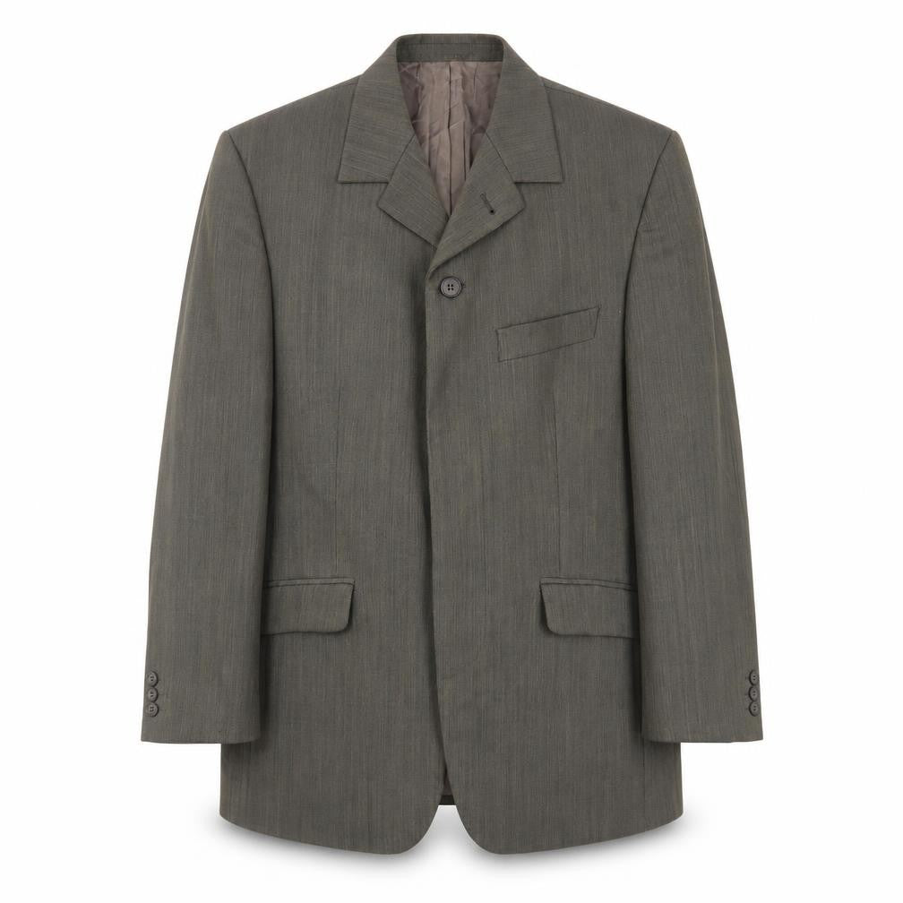Mens 38 Chest Regular Jeff Banks Green Two-Button Blazer