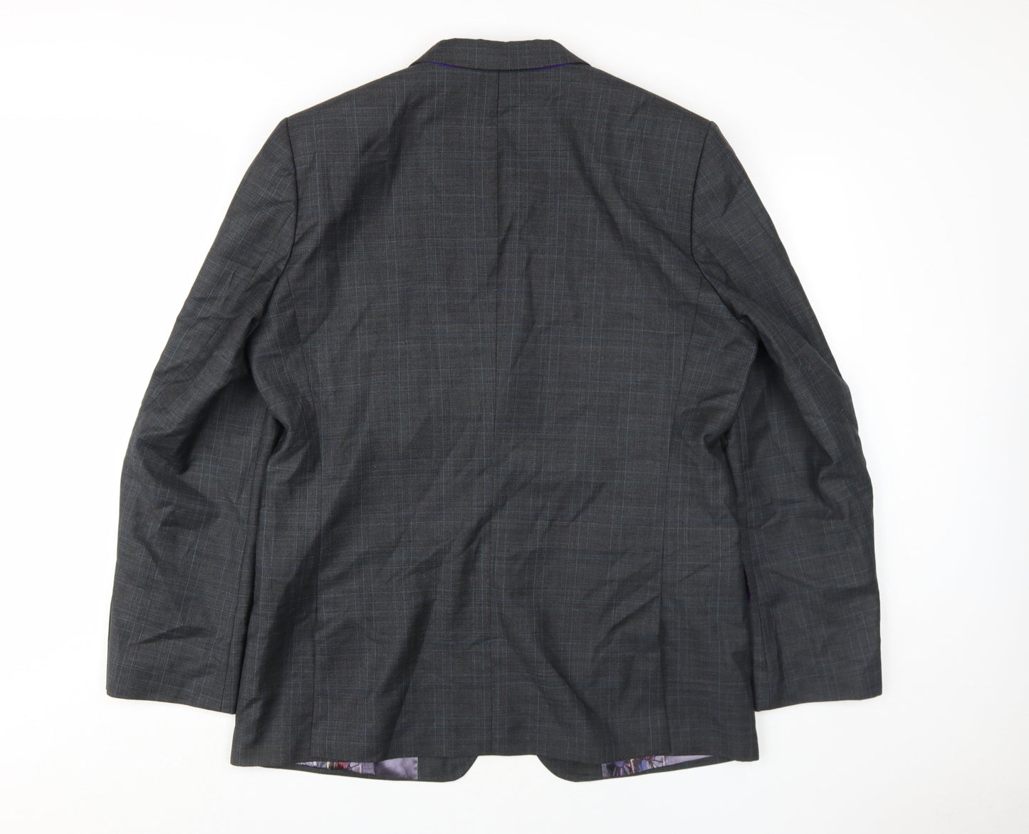 Ted Baker Men's Grey Check Blazer 42R