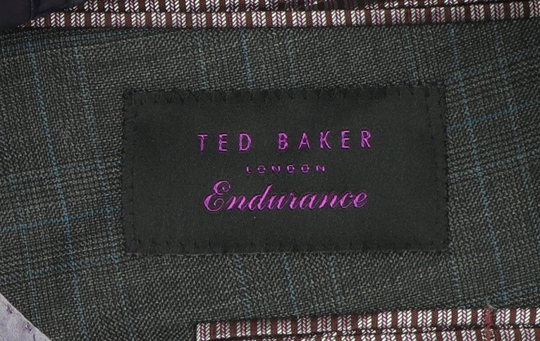 Ted Baker Men's Grey Check Blazer 42R