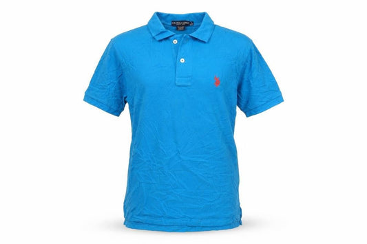 Womens UK Size L U.S. Polo Assn. Blue 100% Cotton Polo