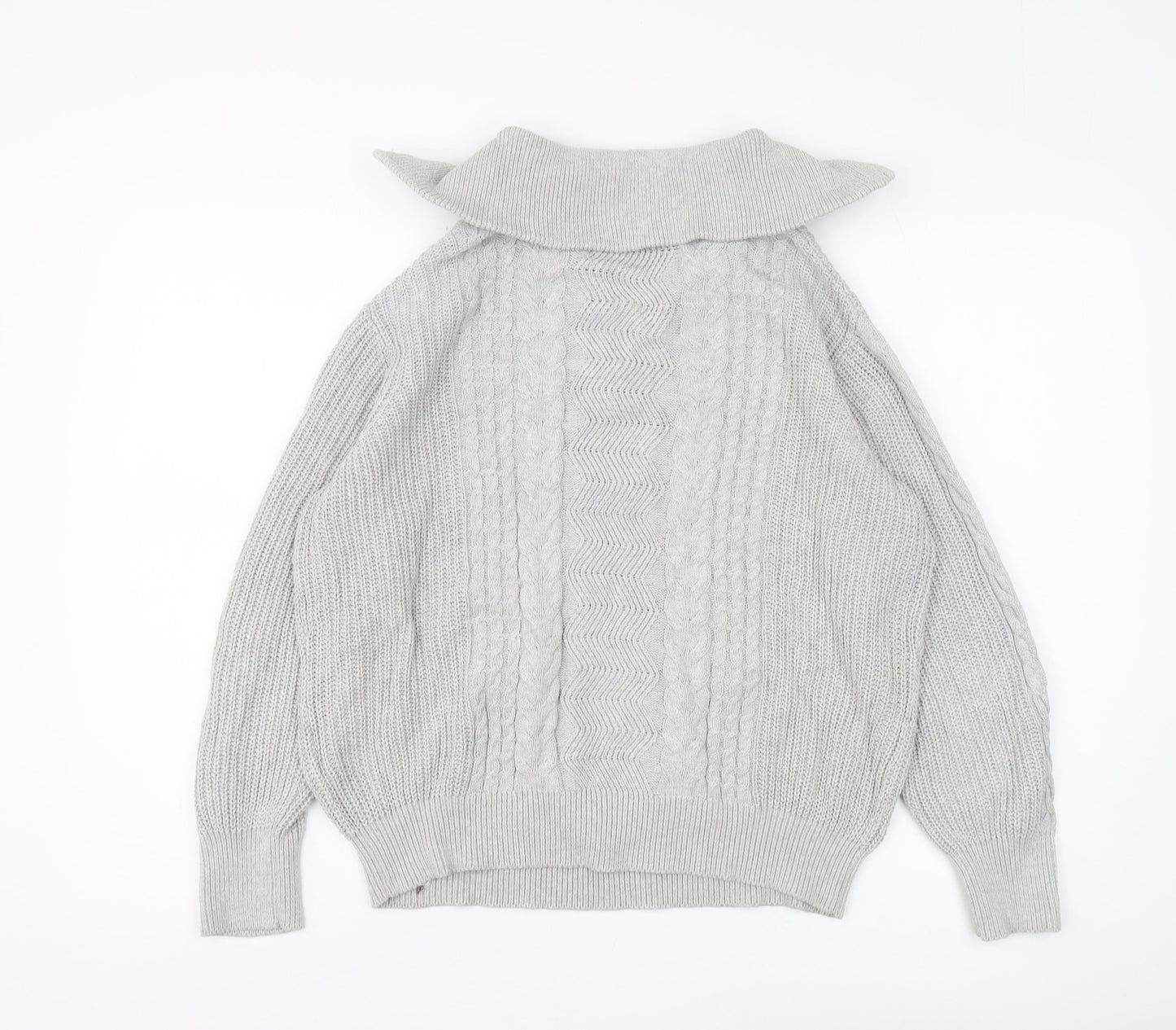 U.S. Polo Assn. Women's Grey Full Zip Jumper, Size 10