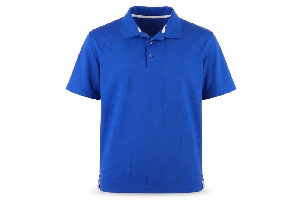Dunlop Men's Blue Polo Shirt L, Short Sleeve Classic