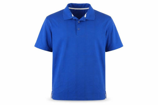 Dunlop Men's Blue Polo Shirt L, Short Sleeve Classic