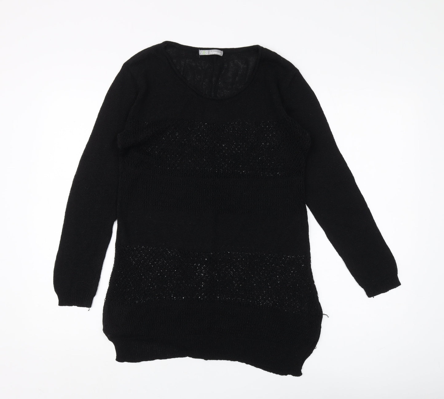 Marks and Spencer Women's Black Knit Pullover Jumper