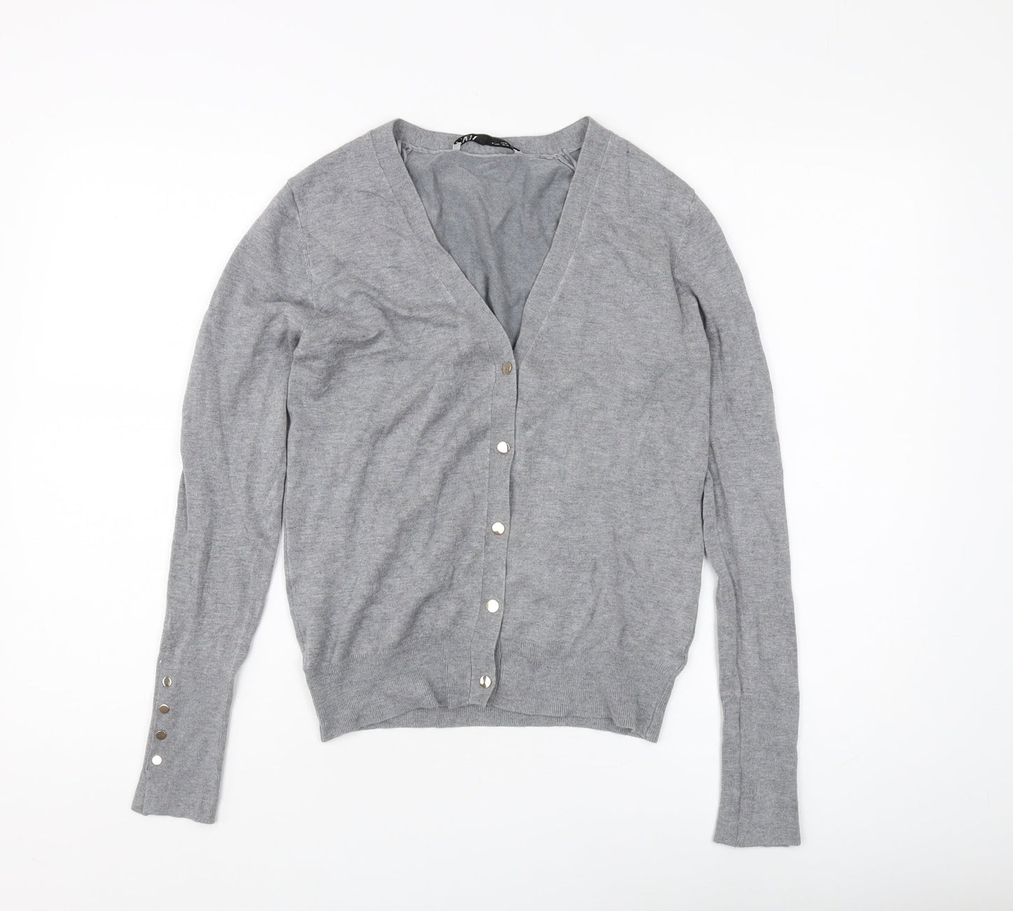 Zara Women’s Grey V-Neck Cardigan Size 12
