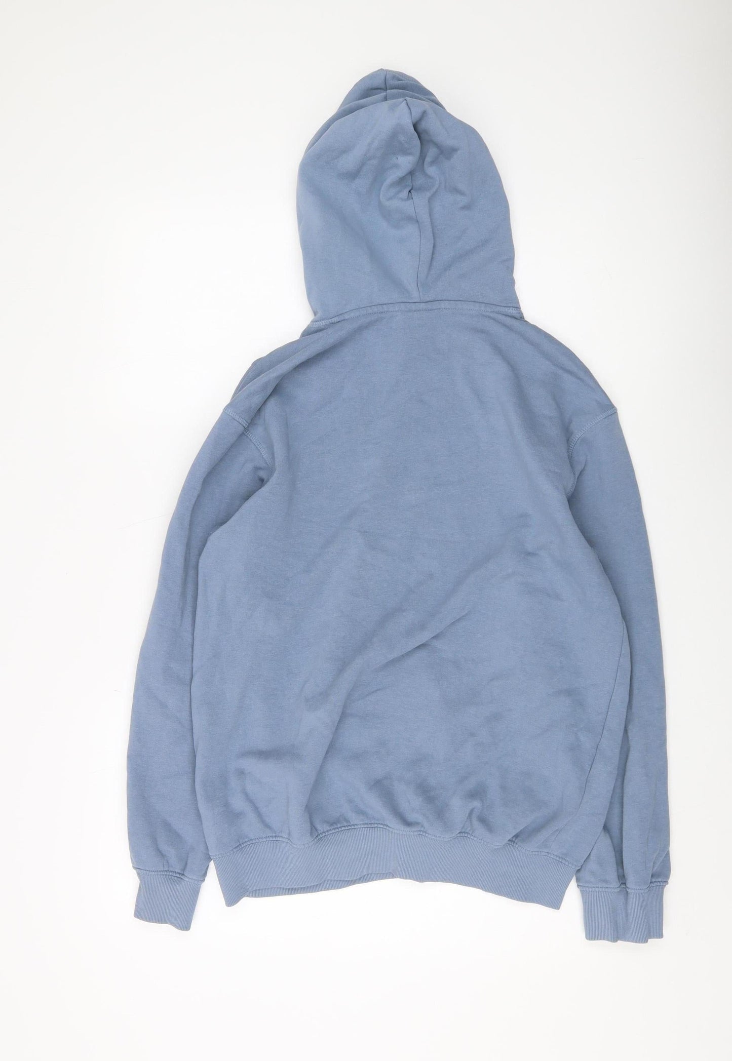 H&M Men's Blue Relaxed Pullover Hoodie XS