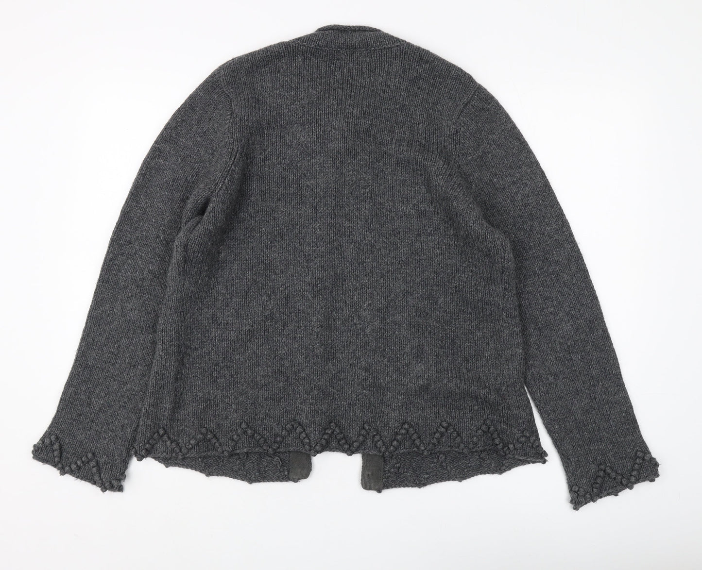 Debenhams Women's Grey Cardigan, Size 14, Round Neck