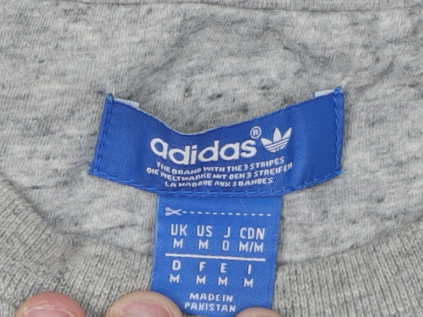 Adidas Men's Grey Pullover Sweatshirt M