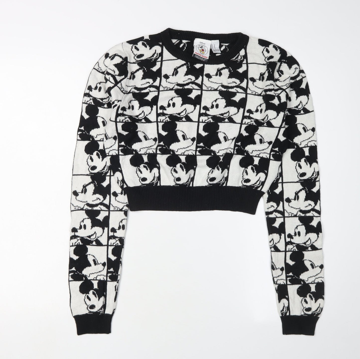 Disney Mickey Women's Black M Pullover Jumper