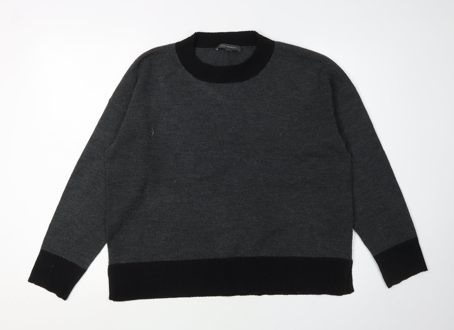 French Connection Women's Grey Pullover Jumper L