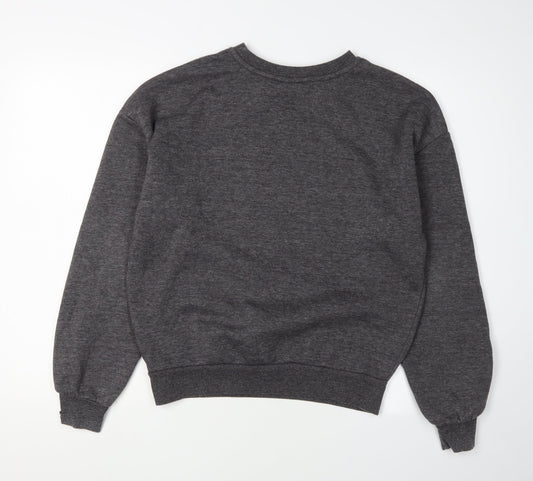 NASA Unisex Grey Logo Graphic Sweatshirt, Size 8, Pullover