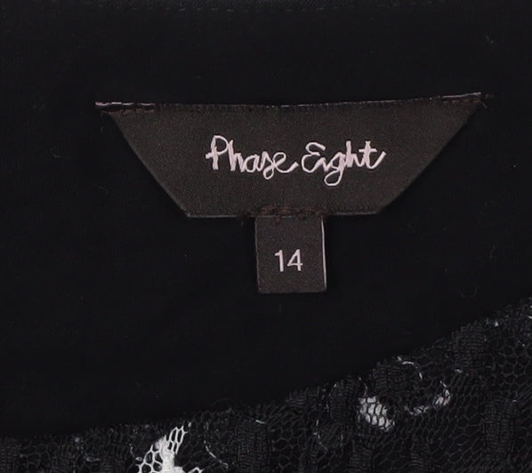 Phase Eight Women's Black Dress Size 14 Sheath Style