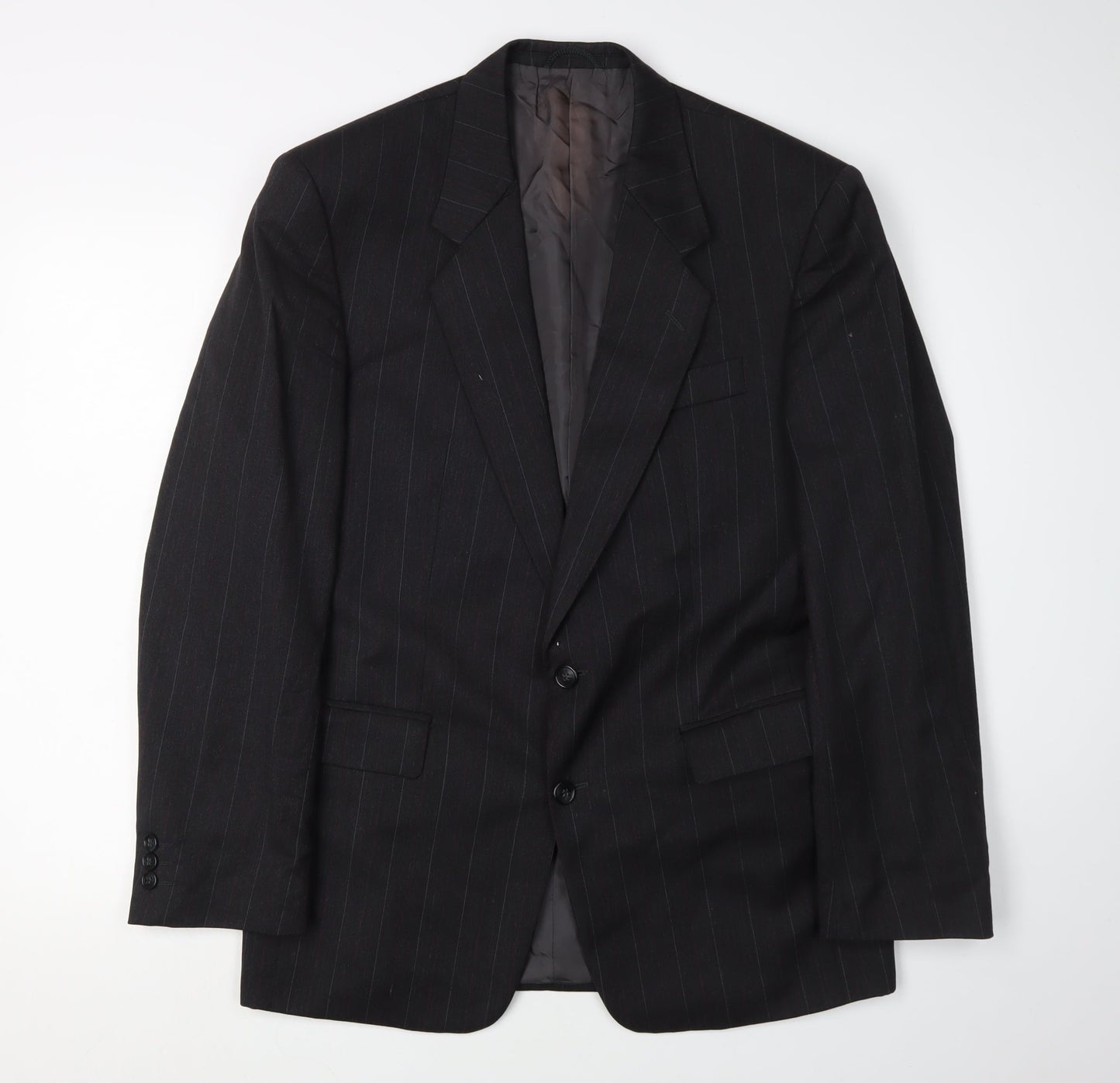 Bernhardt Men's Black Blazer, Size 38R, Striped Formal