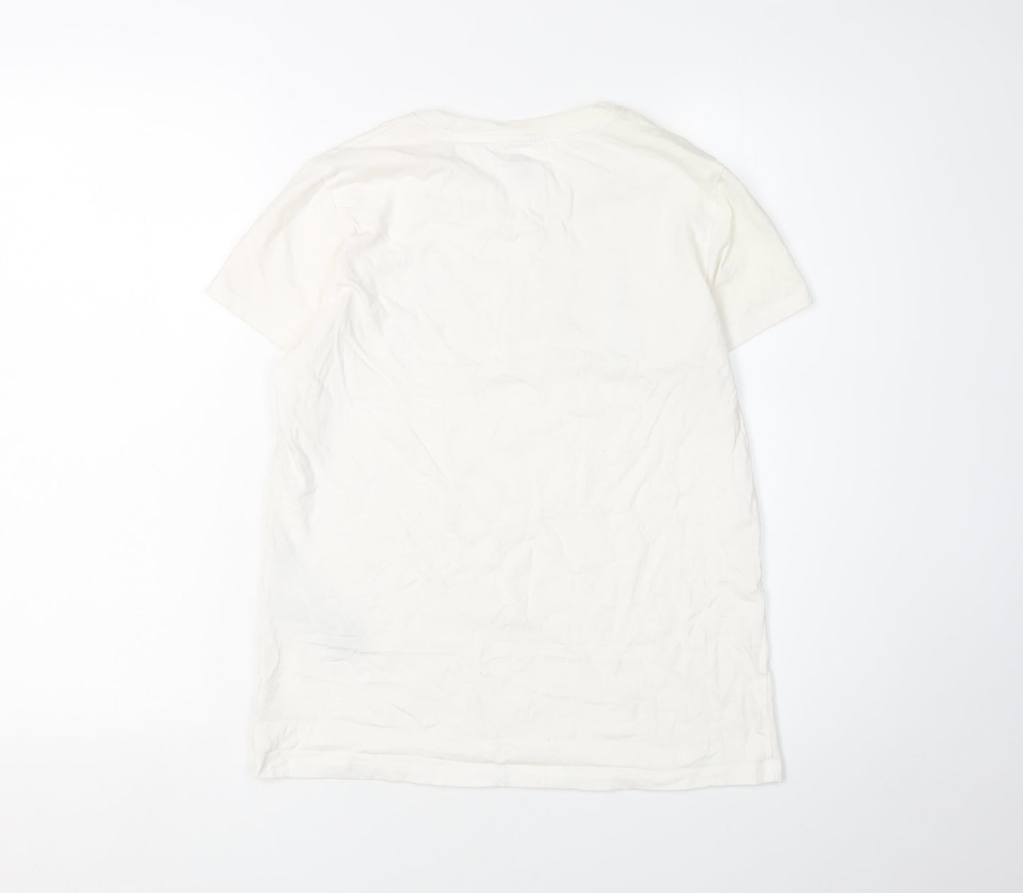 Levi's Women's White T-Shirt, Size S, Crew Neck, Casual