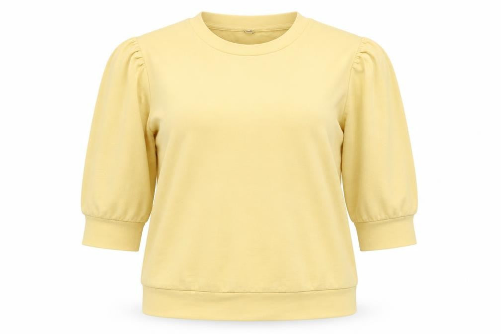 Women's Yellow Modal Blend Pullover Sweatshirt M