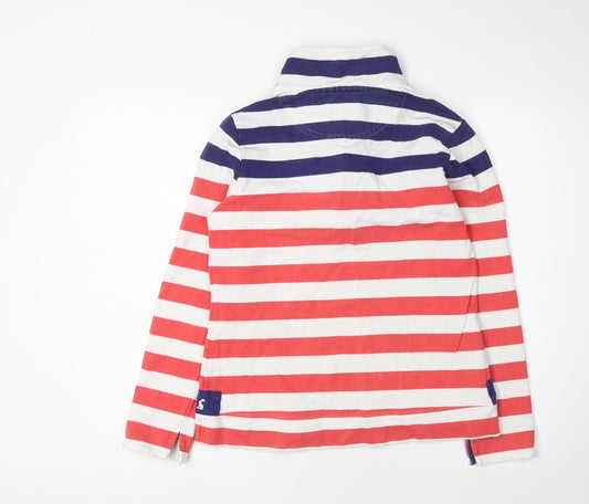 Joules Women's Multicoloured Henley Sweatshirt - Size 10