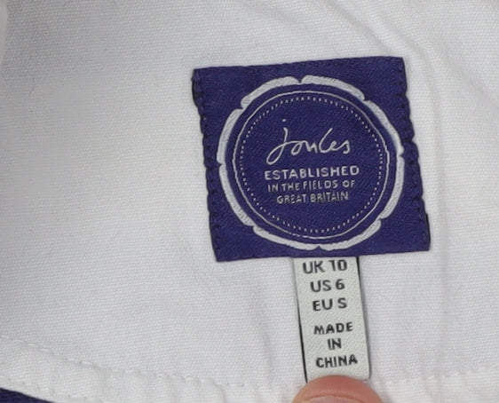 Joules Women's Multicoloured Henley Sweatshirt - Size 10
