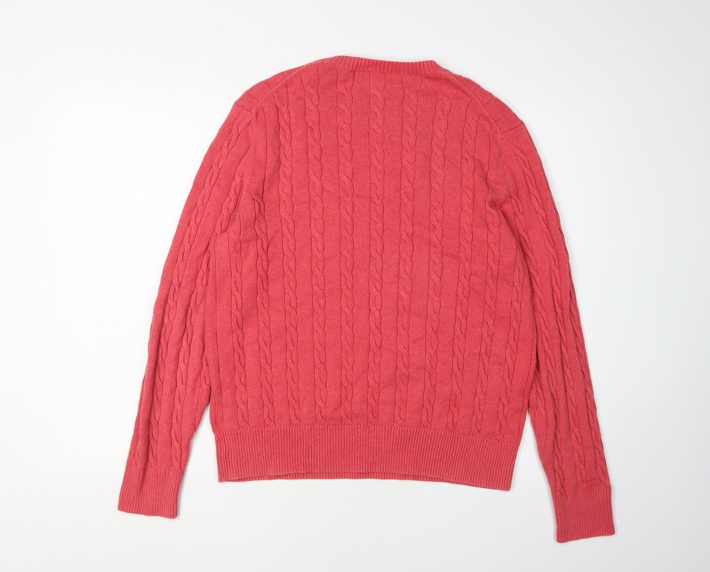 Brooks Brothers Women's Red Pullover Jumper, M, Cotton