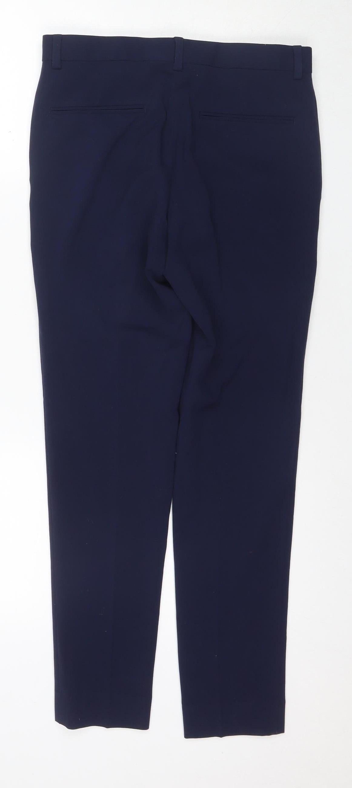 ASOS Women's Blue Straight Trousers Size 10