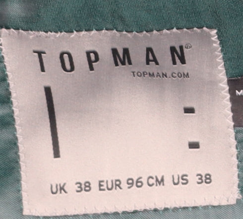Topman Men's Black Slim Blazer, Size 38, Formal Wear