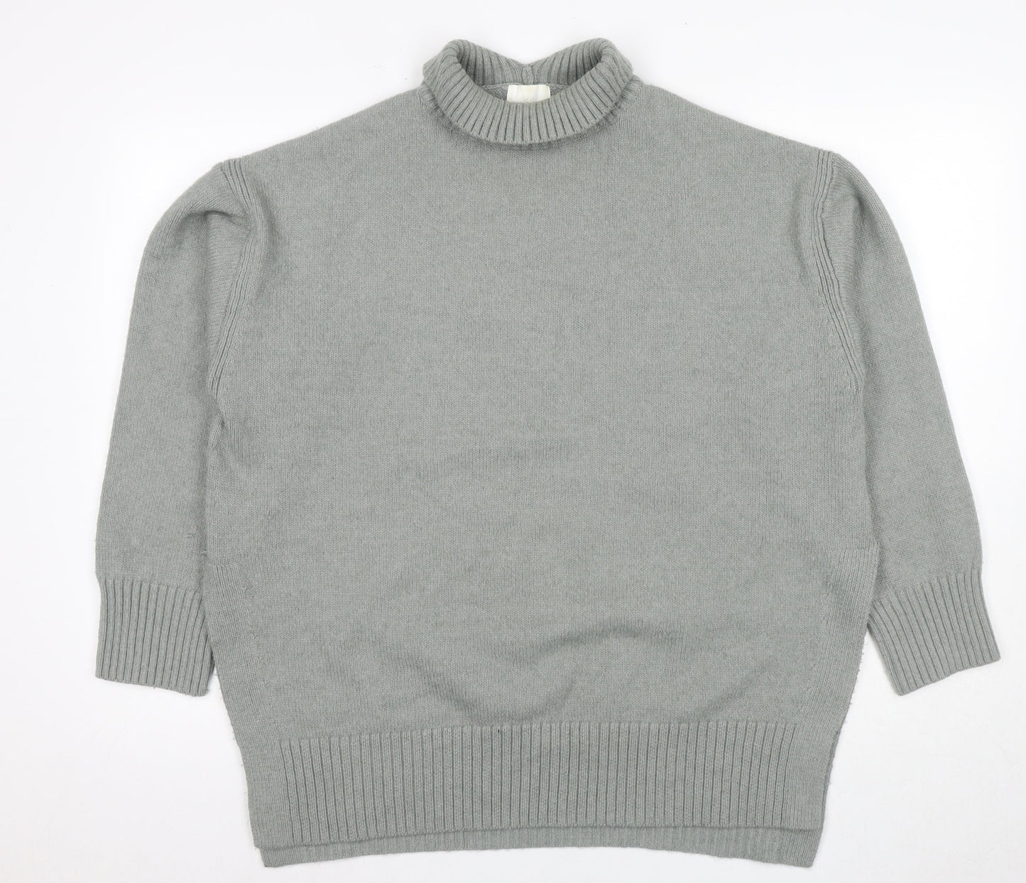 H&M Women’s Grey Pullover Jumper - Size 20 Roll Neck