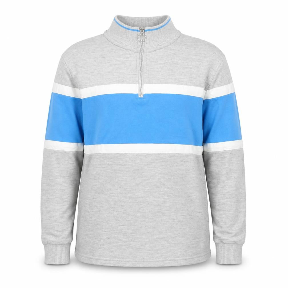 Marks and Spencer Boys Grey Blue Long Sleeve Pullover 7 Years