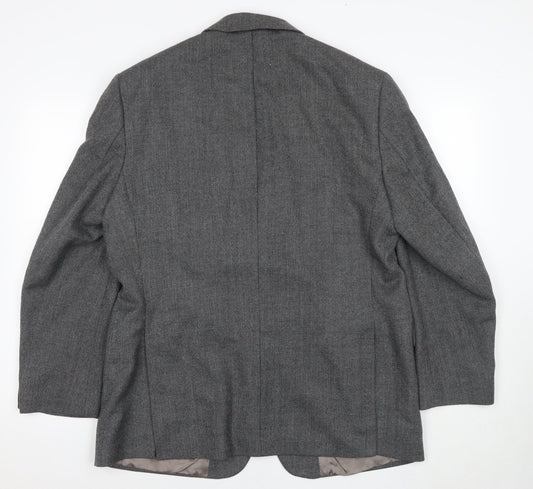 Marks and Spencer Men's Grey Blazer, 42R, Classic Style