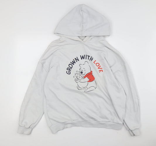 Disney Women’s White Hoodie, L, Winnie the Pooh Graphic