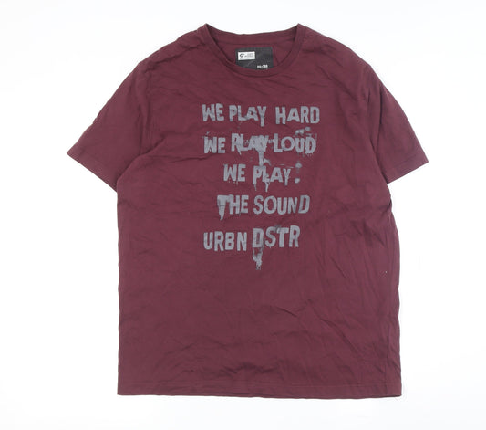 Angelo Litrico Men's Red XL Music Graphic T-Shirt