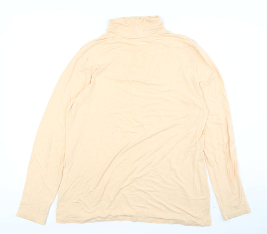 Kettlewell Women's Beige Roll Neck Top, Size L