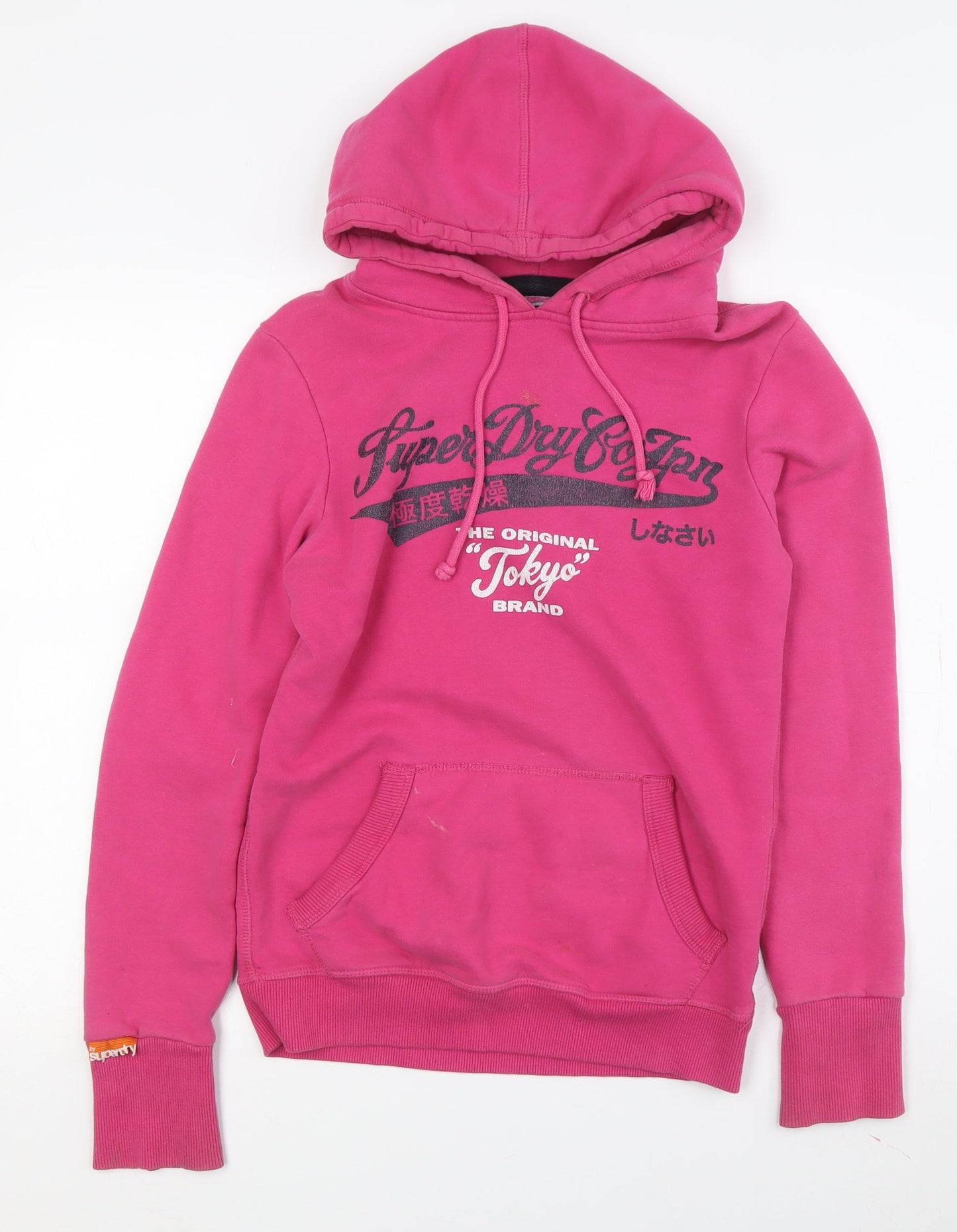 Superdry Women's Pink Pullover Hoodie Size S