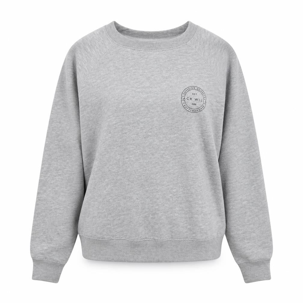 Womens UK 4 Regular Jack Wills Grey Pullover Sweatshirt
