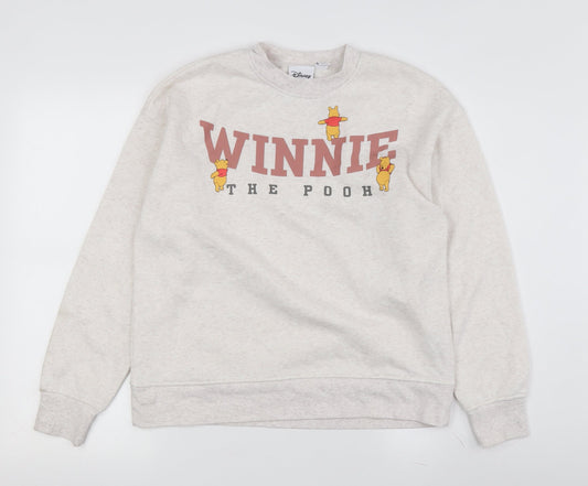 Disney Unisex Beige Winnie the Pooh Sweatshirt XS