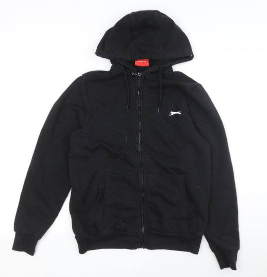 Unisex Adults UK XS Regular Slazenger Black Full Zip Hoodie
