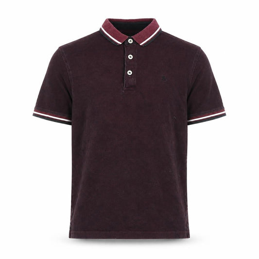 Jack & Jones Men's Red Polo, Medium, Short Sleeve, Cotton