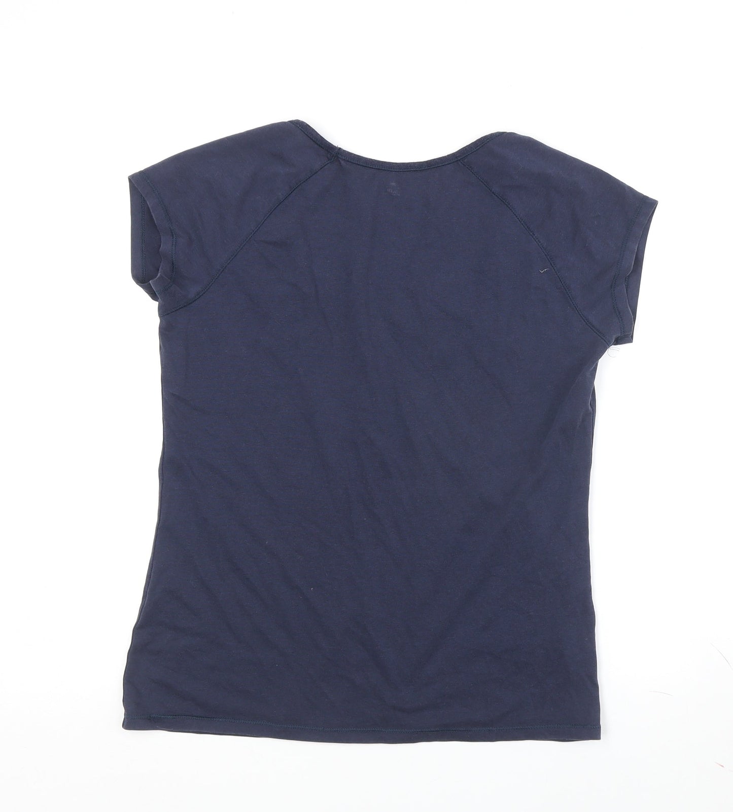 Rohnisch Women's Blue Basic T-Shirt, S, Short Sleeve