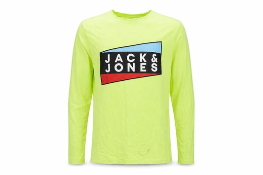 Mens UK Size S JACK & JONES Green  Cotton T-Shirt