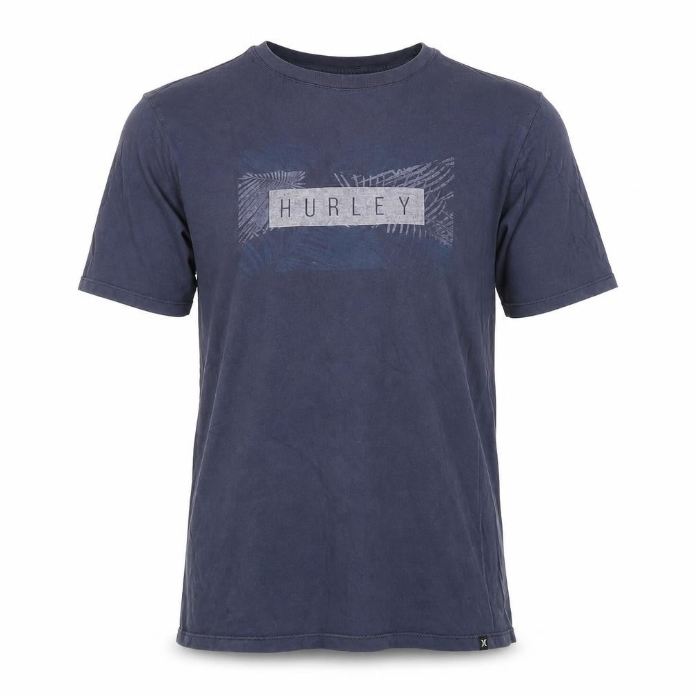 Hurley Men's Blue Crew Neck Logo T-Shirt M